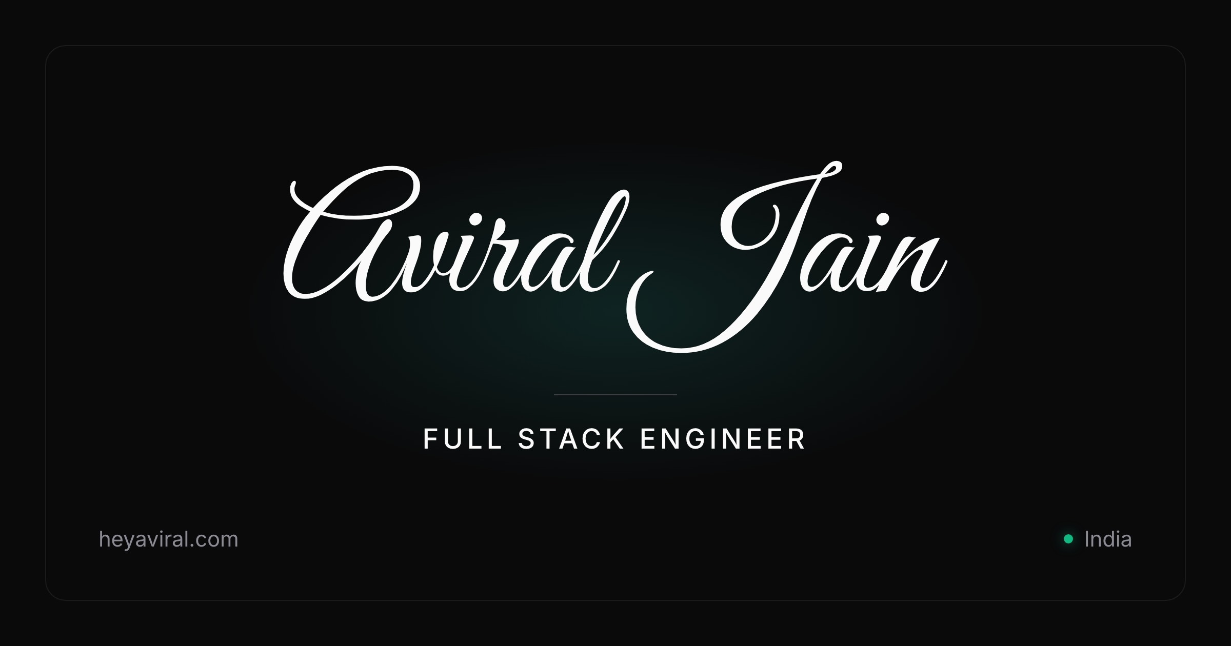 Aviral Jain